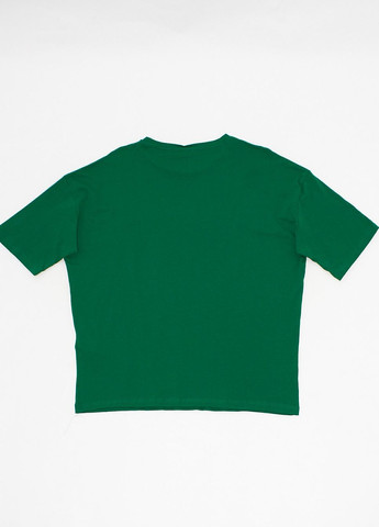 Зелена футболка,зелений з принтом,cool club Trendyol