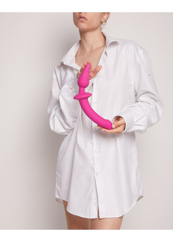 Анальная пробка с дилдо 2в1 SWITCH PLUG-IN DILDO Fuchsia L, диаметр 4,5/3,4 см Strap-On-Me (258470855)