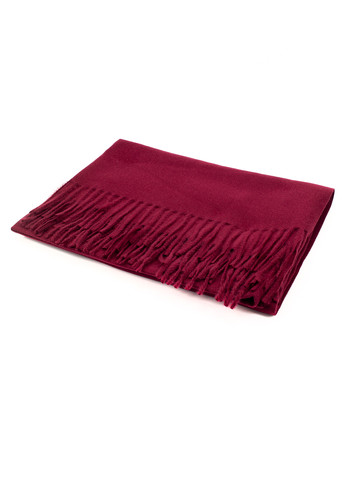 Жіночий однотонний шарф з бахромою, бордовий Corze gs-109 (269449230)