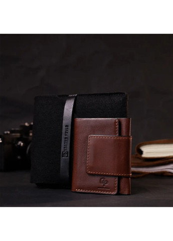 Шкіряний чоловічий гаманець ручної роботи 11662 Grande Pelle (276773324)