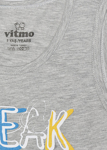 Сіра піжама для хлопчика колір сірий цб-00217252 Vitmo