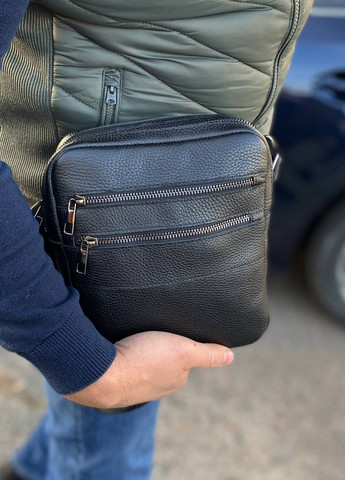 Чоловіча сумка барсетка через плече натуральна шкіра Detroit No Brand (258653129)