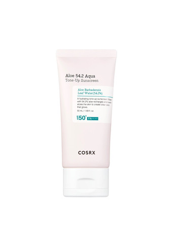 Сонцезахисний крем для обличчя Aloe 54.2 Aqua Tone-Up Sunscreen 50 мл COSRX (269237769)