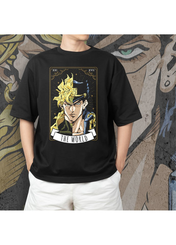 Чорна футболка з принтом jojo - карта таро No Brand