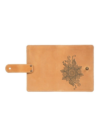 Обкладинка для паспорта зі шкіри «Mehendi Classic» PB-03S / 1 Shabby Alga Темно-зелений Hi Art (268371424)