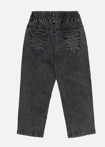 Серые демисезонные джинсы для девочки цвет серый цб-00221966 ALG