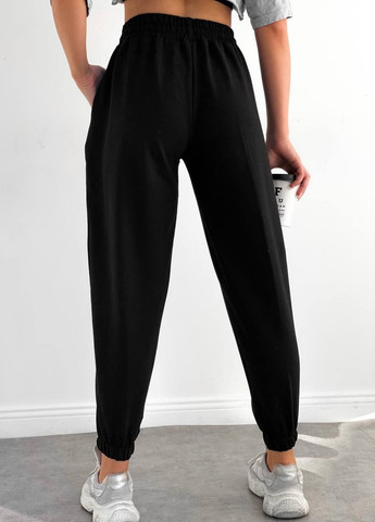 Модні чорні жіночі штани джогери InFashion брюки (257972682)
