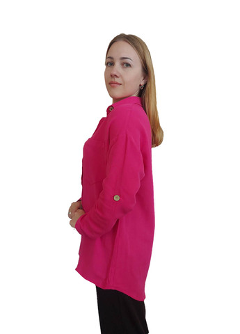 Сорочка жіноча оверсайз рожева Luvete (259731663)