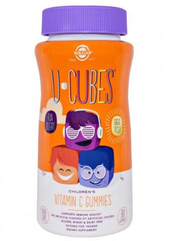 U-Cubes, Children's Vitamin C Gummies 90 Gummies Solgar (256722721)