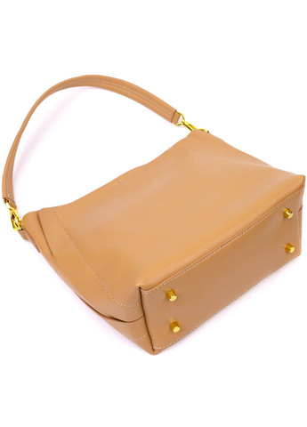 Женская деловая сумка из натуральной кожи 22110 Песочная Vintage (260359819)