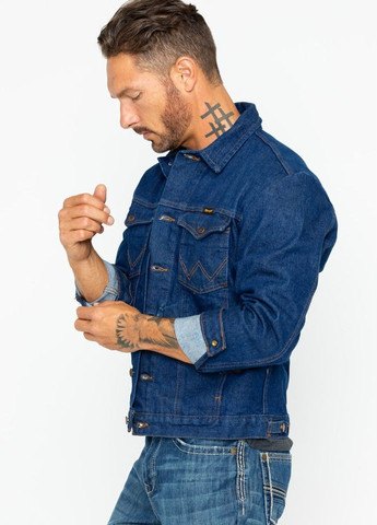Темно-синяя демисезонная бестселлер! классческая джинсовая куртка – denim original Wrangler Cowboy Cut