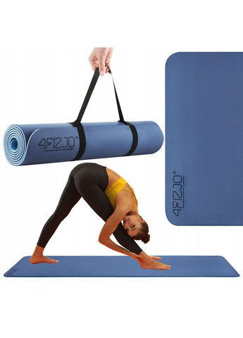 Коврик (мат) спортивный TPE 180 x 60 x 0.6 см для йоги и фитнеса 4FJ0373 Blue/Sky Blue 4FIZJO (259982311)