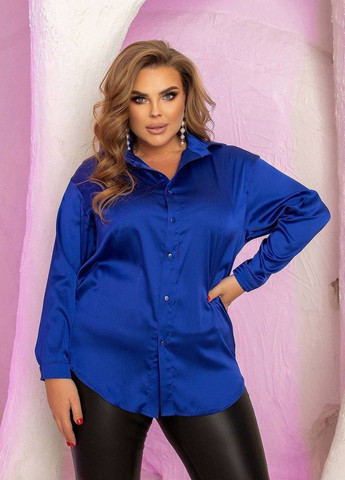 Синяя женская блуза-туника цвет электрик р.42/46 447348 New Trend