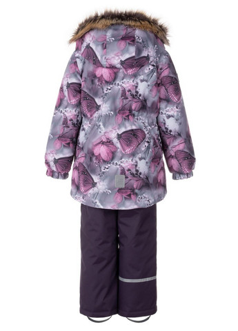 Фиолетовый зимний зимний комплект (куртка + полукомбинезон) для девочки 9189 110 см фиолетовый 68886 Lenne