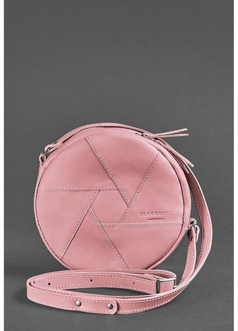 Женская кожаная круглая сумка Бон-Бон розовая BN-BAG-11-PINK-PEACH BlankNote (264478334)