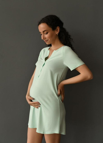 Нічна сорочка для вагітних та годуючих з коротким рукавом Мамин Дом (269900970)