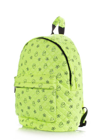 Детский стеганый рюкзак с уточками салатный backpack-theone-salad-ducks PoolParty (263135556)