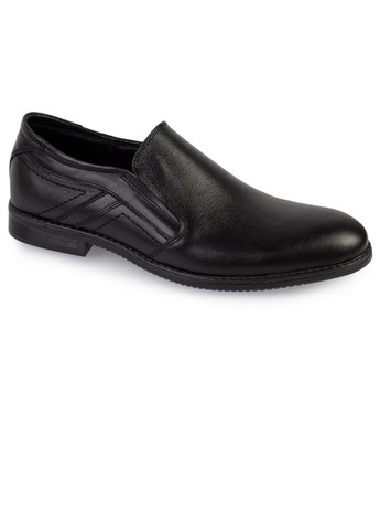 Черные повседневные туфли мужские бренда 9200373_(1) ModaMilano без шнурков