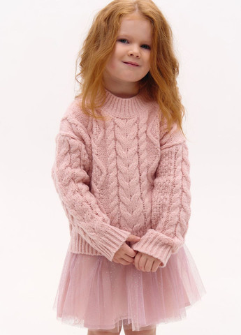 Розовый демисезонный ситер пуловер Yumster