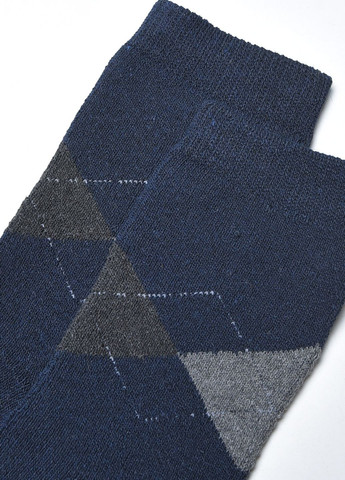 Шкарпетки чоловічі махрові темно-синього кольору розмір 42-48 Let's Shop (267167151)