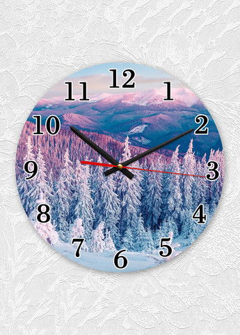 Годинник настінний :: Зимовий ліс (принт 163.3) Creative (266915428)