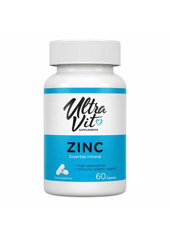 Цинк Zinc 25мг - 60 капсул VPLab Nutrition (274275442)
