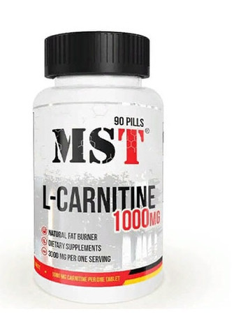 L-Carnitine fat Burner 1000 mg 90 Tabs MST Nutrition (257410863)