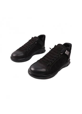 Черные ботинки мужские черные нубук Ridge