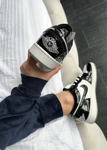 Черно-белые всесезонные кроссовки Vakko Nike Air Jordan 1 Low Concord