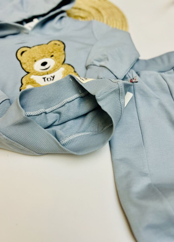 Голубой демисезонный костюм детский спортивный "toy" Murat baby