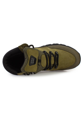 Зеленые осенние ботинки мужские бренда 9501051_(1) One Way