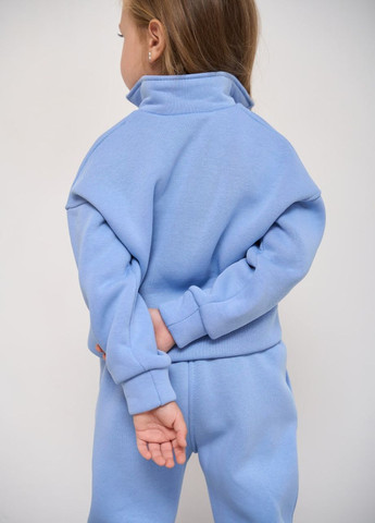 Теплий спортивний костюм для дівчинки колір блакитний р.110 444386 New Trend (266901829)