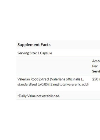 Valerian Root Extract 60 Veg Caps Bluebonnet Nutrition (256720864)