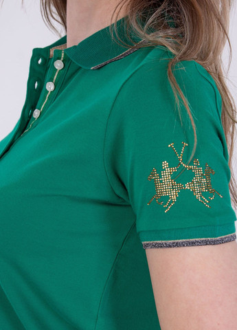 Зеленая женская футболка-футболка La Martina