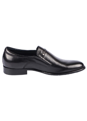 Черные мужские классические туфли 195208 Brooman без шнурков