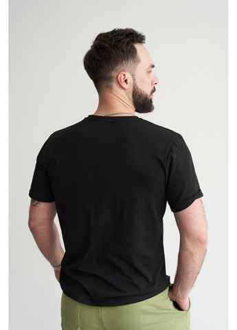 Чорна футболка cotton basic з коротким рукавом Handy Wear