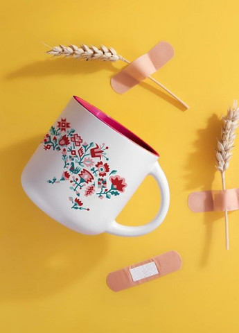 Чашка керамічна "Карта", червона Gifty (260623756)