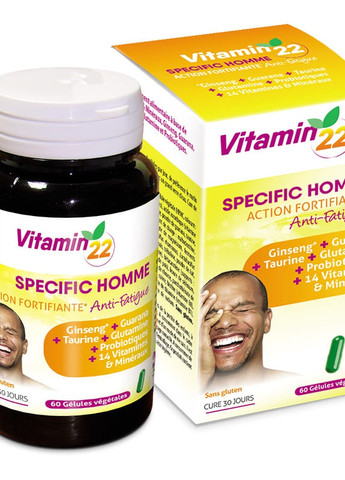 SPECIFIC HOMME 60 Caps Vitamin'22 (258498854)