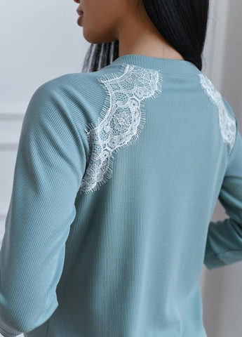 Ночная рубашка для беременных и кормящих мам мятная Мамин Дом (269081057)