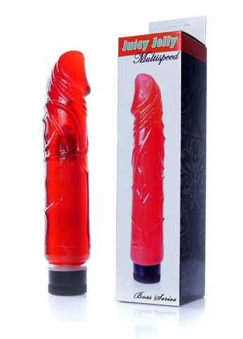 Вібратор Boss Series - Juicy Jelly Multispeed Red, (довжина 22 см, діаметр 4 см) BS6700075 Langsha (268037194)