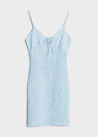 Блакитна сукня літо,блакитний в візерунки, Bershka