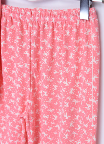 Світло-рожева всесезон піжама дитяча світло-рожевого кольору з котиком Let's Shop