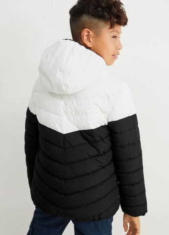 Комбінована демісезонна демісезонна куртка для хлопчика біла/чорна 2200458 C&A