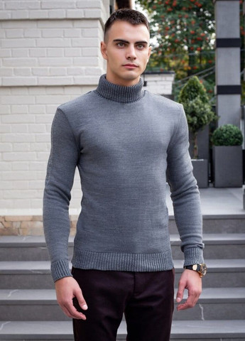 Серый демисезонный свитер axelrod серый Pobedov