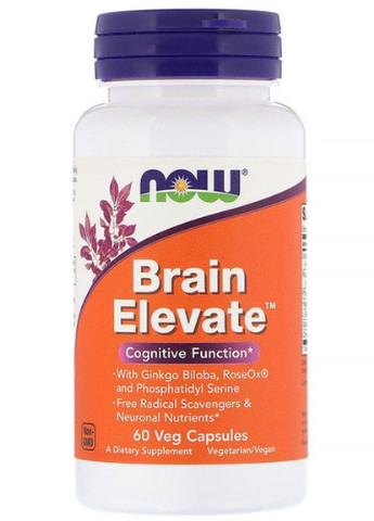 Brain Elevate 60 Veg Caps NOW-03303 Now Foods (256719211)