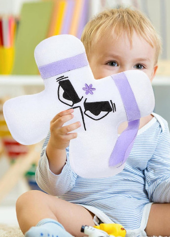 М'яка плюшева розвиваюча іграшка для дітей малюків англійський алфавіт лор із гри роболокс 20 см (475675-Prob) Буква Х Unbranded (269805825)