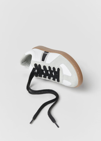 Белые демисезонные кожаные кроссовки для мальчика 8622 33 20.9см белый 64157 Zara