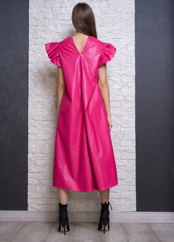 Розовое кэжуал платье а-силуэт di classe однотонное