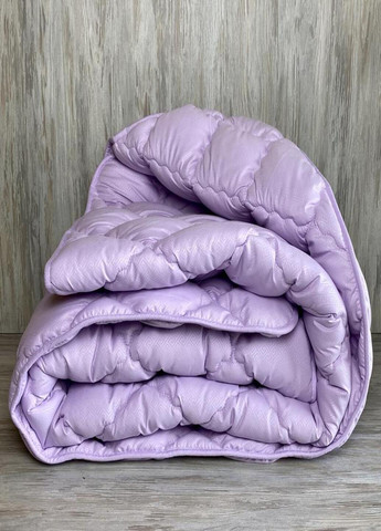 Одеяло холлофайбер зимнее односпальное 155х215 светло-фиолетовое ODA (263056498)