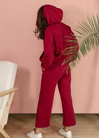Костюм жіночій з турецької тканини петля бордового кольору Let's Shop (267735663)